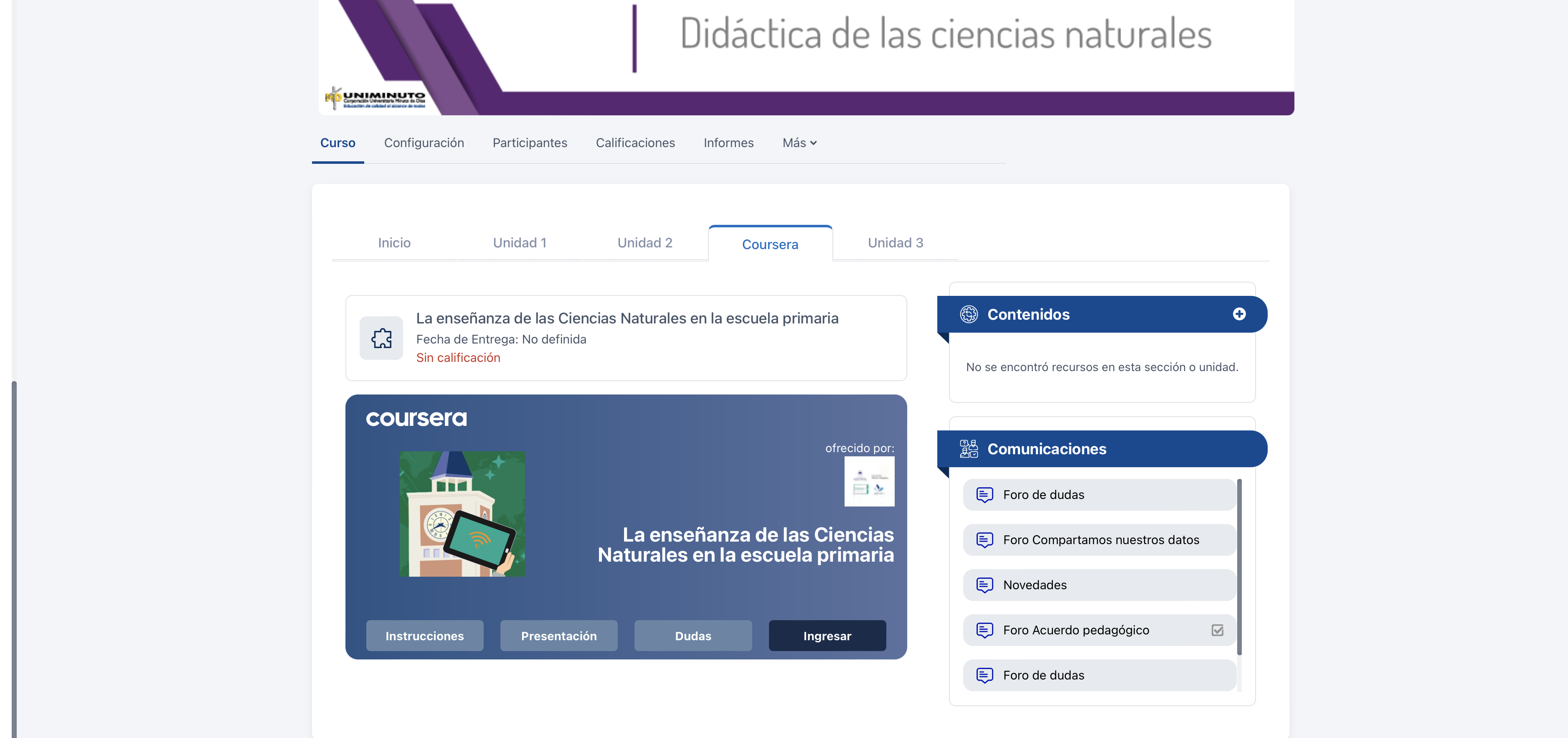 Curso con Integración Coursera